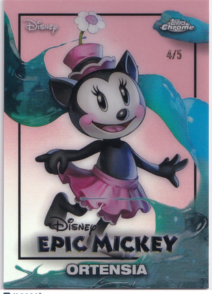 2026 Topps Chrome Disney Epic Mickey 4/5 #EM-6