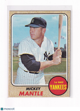 Mickey Mantle 1968 Topps #280 New York Yankees