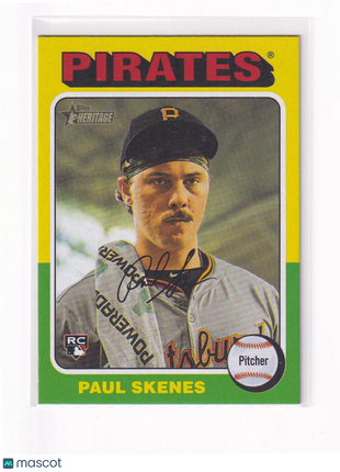 Paul Skenes 2024 Topps Heritage #594 Pittsburgh Pirates RC
