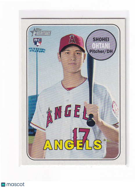 Shohei Ohtani 2018 Topps Heritage #600 Los Angeles Angels RC