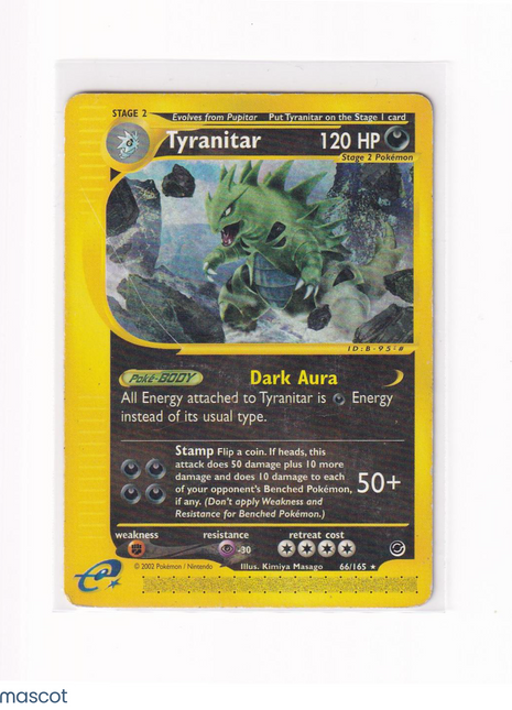 Pokemon Tyranitar 2002 #66/165