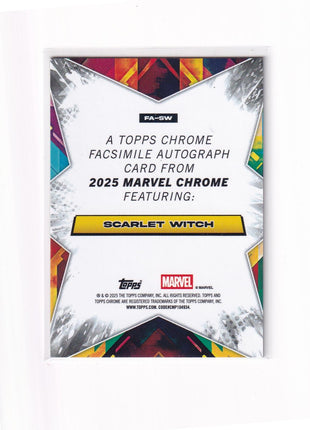 2025 Topps Chrome Marvel Facsimile Autograph #FA-SW