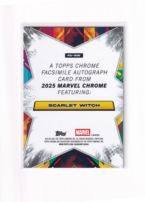 2025 Topps Chrome Marvel Facsimile Autograph #FA-SW