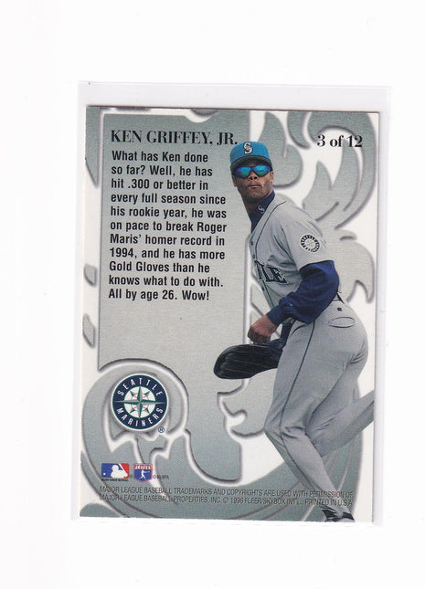 Ken Griffey Jr. 1996 Metal Universe Mother Lode #3 of 12 Seattle Mariners
