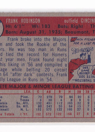 Frank Robinson 1957 Topps #35 Cincinnati Redlegs