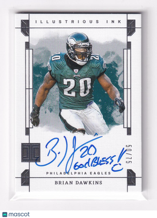 Brian Dawkins 2024 Panini Impeccable Illustrious Ink #ILL-BDS Philadelphia Eagles
