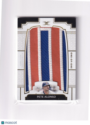 Pete Alonso 2024 Topps Definitive Collection #DNC-PA New York Mets 1-of-1 Patch Memorabilia