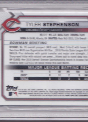 Tyler Stephenson BGS 8 2021 Bowman Chrome Red Refractors #87 1/5