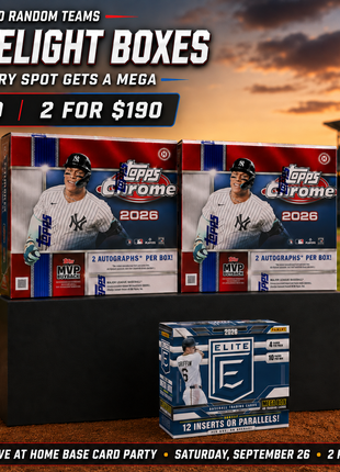 2026 Topps Chrome Baseball Break Random Team — 2 Breaker’s Delight Boxes + Guaranteed Mega Box
