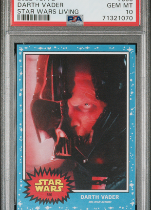 2022 Topps Star Wars Living Darth Vader #356 PSA 10